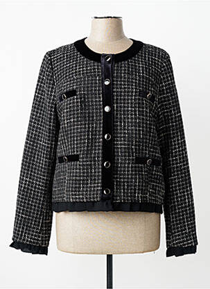 Jachete elegante buzunare false negru DERHY femme