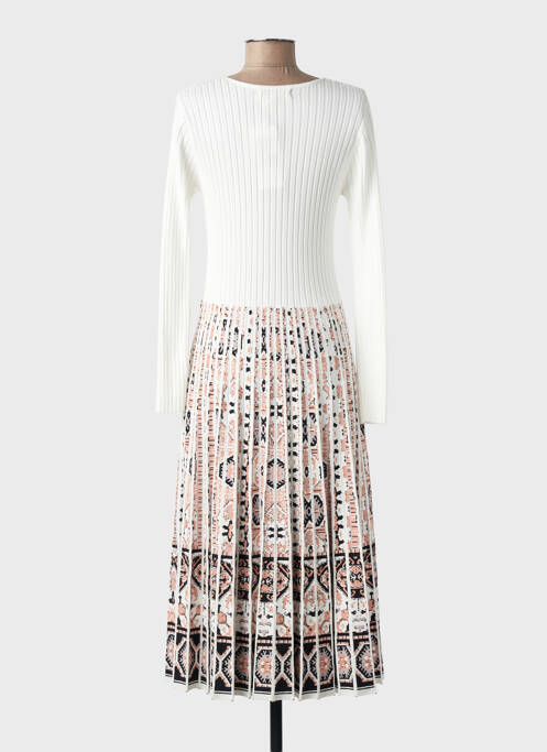 Rochie lungă mâneci lungi mâneci lungi bej DERHY femme