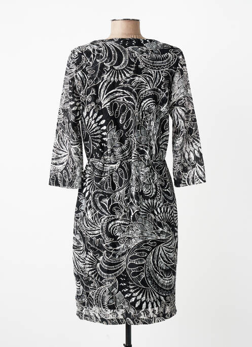 Rochie scurtă mâneci 3/4 mâneci 3/4 negru GREGORY PAT femme