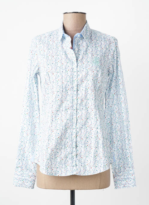 Cămașă imprimeu floral mâneci lungi albastru BLACK WELLIS femme