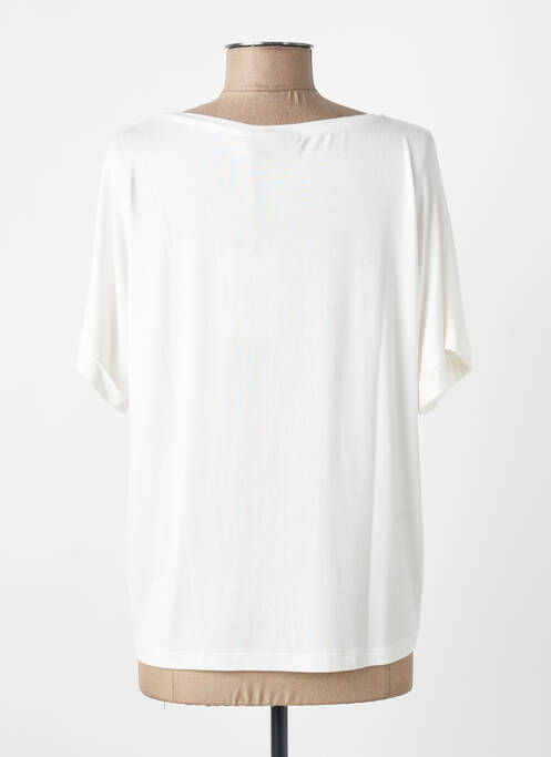 Tricou croială dreaptă mâneci scurte bej MISE AU GREEN femme