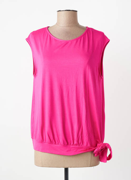 Top țesătură jersey mâneci scurte roz SEE THE MOON femme