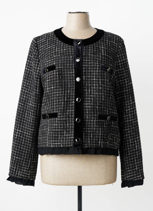 Jachete elegante buzunare false negru DERHY femme