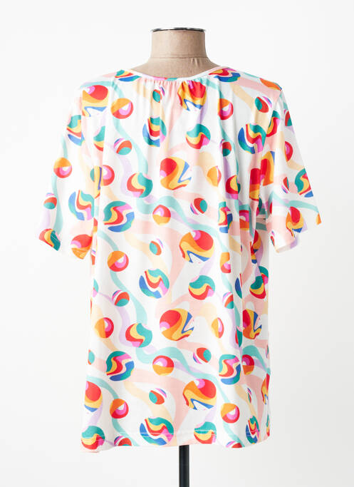 Tricou croială dreaptă mâneci scurte portocaliu GRIFFON femme