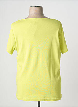 Tricou croială dreaptă mâneci scurte verde I.ODENA femeie