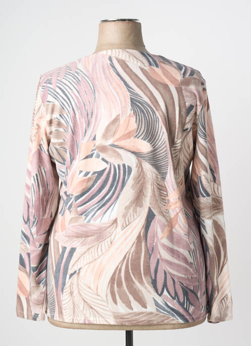 Pulover elasticitate mâneci lungi roz GEVANA femme