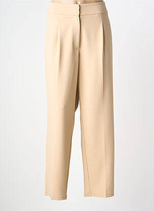 Pantalon larg țesătură crep mărime normală bej BETTY BARCLAY femeie