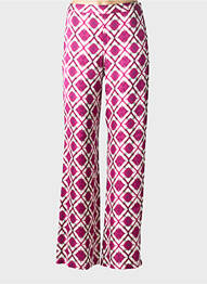 Pantalon drept talie elastică mărime normală violet SEE THE MOON femme