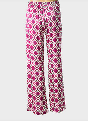 Pantalon drept talie elastică mărime normală violet SEE THE MOON femeie