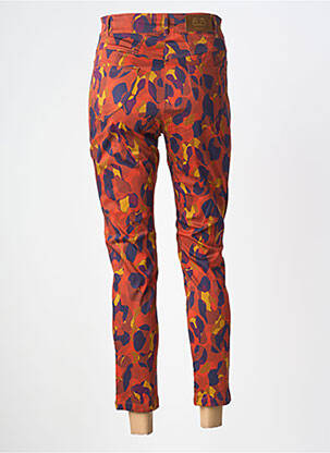 Pantalon 7/8 elasticitate mărime normală portocalie PAUL BRIAL femeie