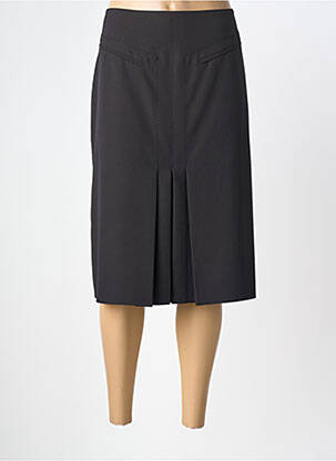 Fustă midi croială dreaptă negru GUY DUBOUIS femme