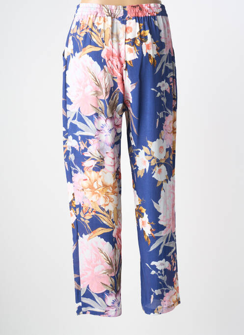 Pantalon drept talie elastică mărime normală albastru DERHY femme