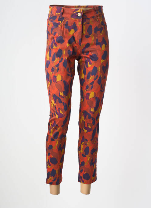 Pantalon 7/8 elasticitate mărime normală portocaliu PAUL BRIAL femme