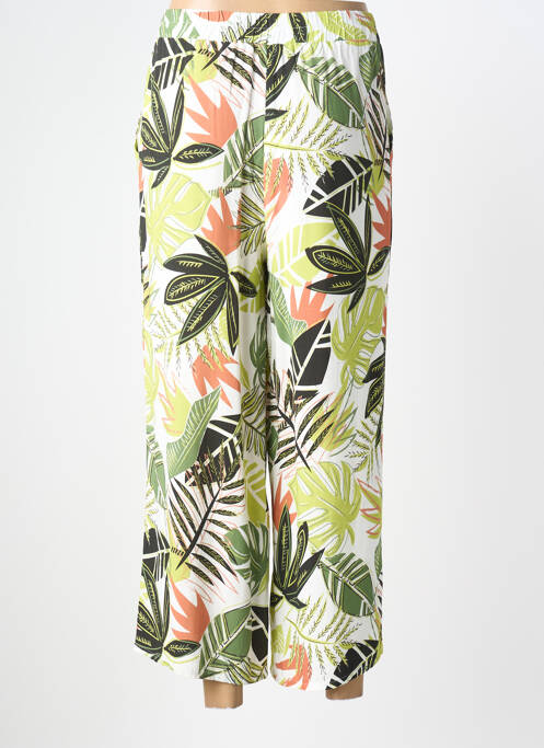 Pantalon larg țesătură poplin mărime normală verde MERI & ESCA femme