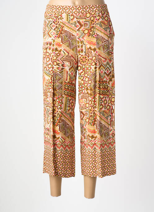 Pantalon trei sferturi talie elastică mărime normală roșu MERI & ESCA femme