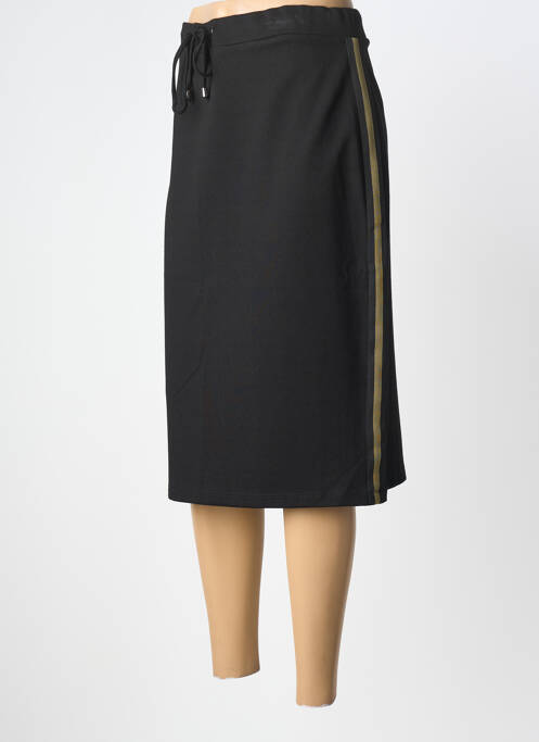 Fustă midi croială dreaptă negru MERI & ESCA femme