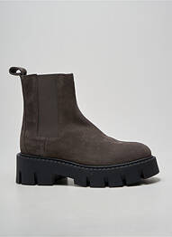 Botine/ghete toc mic toc de 4 la 6 cm gri COPENHAGEN femme