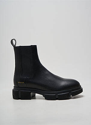 Botine/ghete toc mic toc plat până la 3 cm negru COPENHAGEN femme