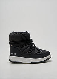 Botine/ghete închidere cu șireturi vârf rotund negru MOON BOOT enfant