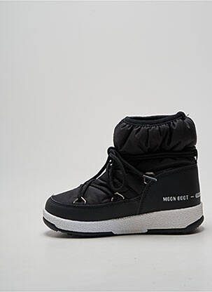 Botine/ghete închidere cu șireturi vârf rotund negru MOON BOOT copil