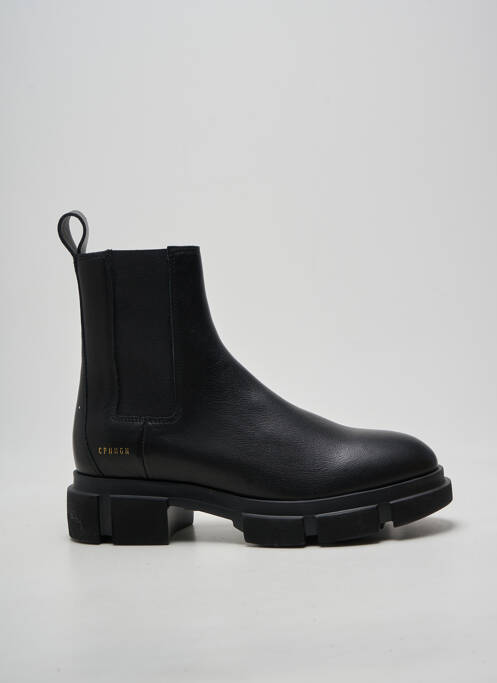 Botine/ghete toc mic toc plat până la 3 cm negru COPENHAGEN femme