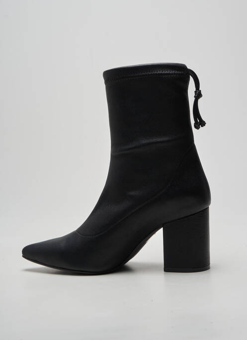 Botine/ghete vârf ascuțit toc de 7 la 9 cm negru ANINE BING femme
