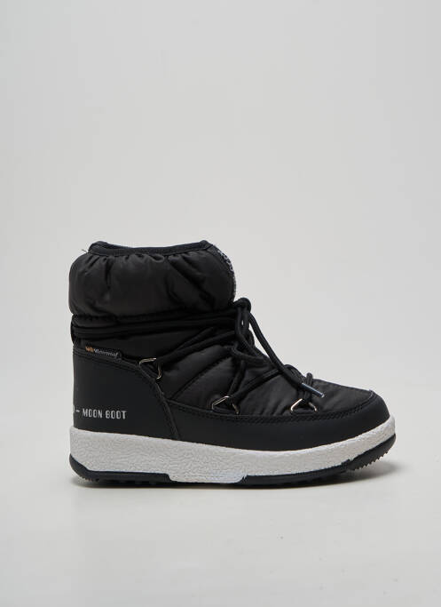 Botine/ghete închidere cu șireturi vârf rotund negru MOON BOOT enfant