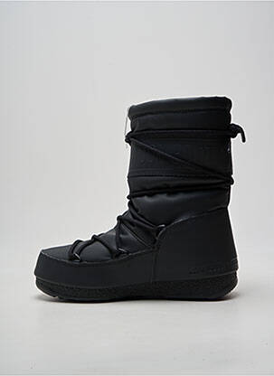 Botine/ghete vârf rotund toc plat până la 3 cm negru MOON BOOT femeie