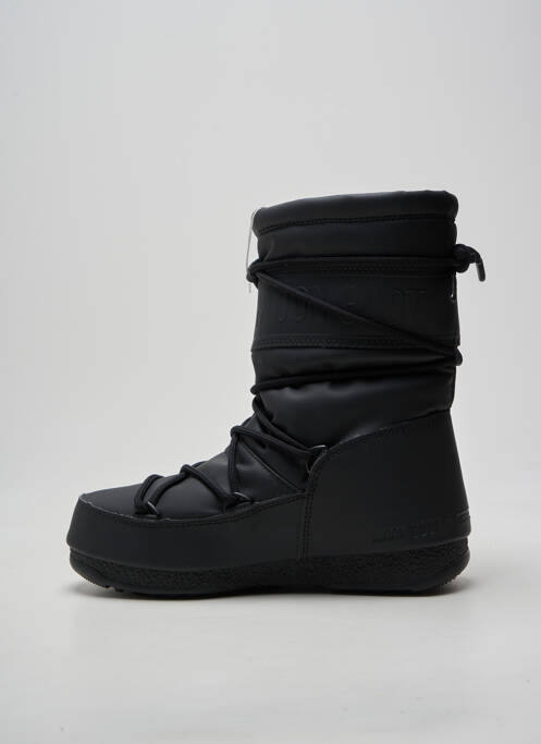 Botine/ghete vârf rotund toc plat până la 3 cm negru MOON BOOT femme