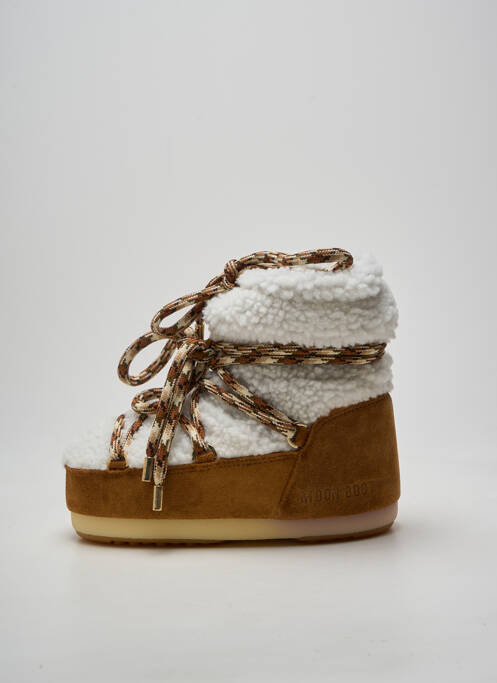 Botine/ghete umplută toc plat până la 3 cm maro MOON BOOT femme