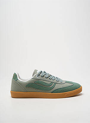 Adidași vârf rotund toc plat până la 3 cm verde GENESIS femeie