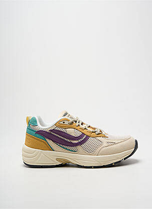 Adidași vârf rotund toc de 4 la 6 cm bej GENESIS femeie