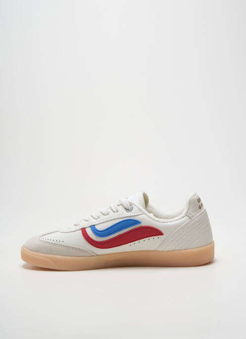 Adidași vârf rotund toc plat până la 3 cm alb GENESIS femme