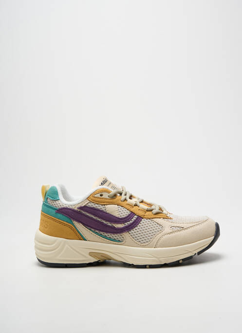 Adidași vârf rotund toc de 4 la 6 cm bej GENESIS femme