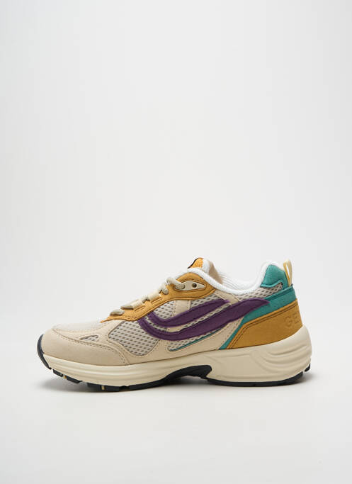 Adidași vârf rotund toc de 4 la 6 cm bej GENESIS femme