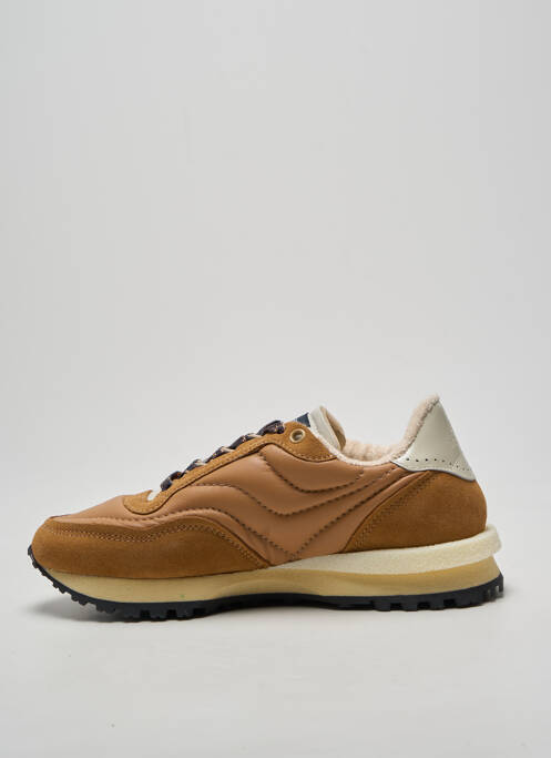 Adidași vârf rotund toc plat până la 3 cm maro HIDNANDER femme