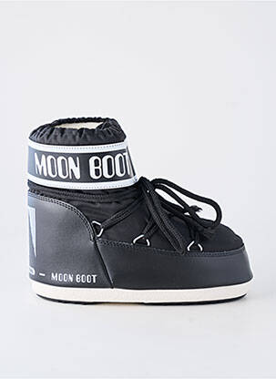 Botine/ghete vârf rotund toc plat până la 3 cm negru MOON BOOT femeie