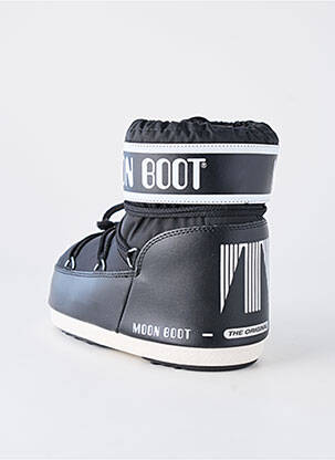 Botine/ghete vârf rotund toc plat până la 3 cm negru MOON BOOT femeie