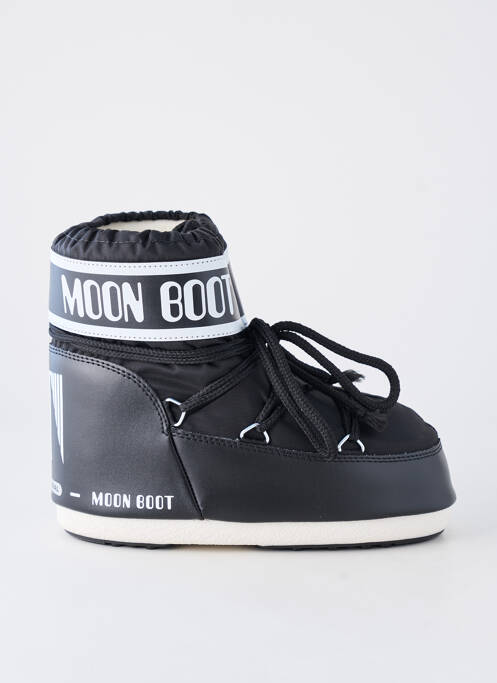 Botine/ghete vârf rotund toc plat până la 3 cm negru MOON BOOT femme