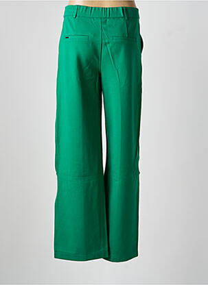 Pantalon drept elasticitate talie înaltă verde STREET ONE femeie