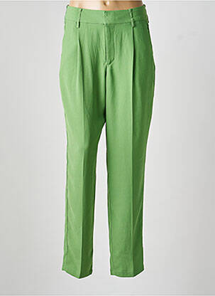 Pantalon chino buzunare talie înaltă verde CREAM femeie