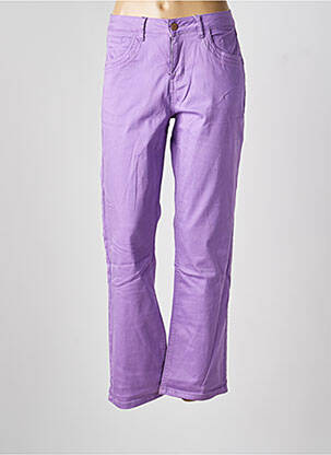 Pantalon drept elasticitate mărime normală violet CREAM femeie