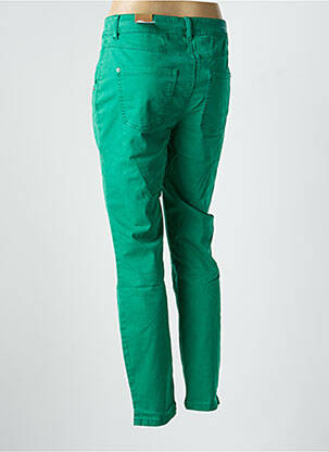 Pantalon slim țesătură poplin mărime normală verde CECIL femeie
