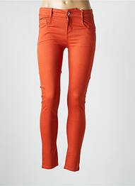 Blugi skinny elasticitate talie joasă portocaliu LES P'TITES BOMBES femme