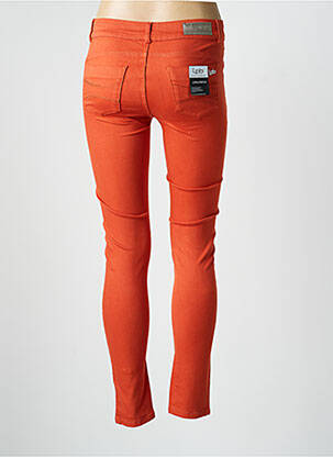 Blugi skinny elasticitate talie joasă portocaliu LES P'TITES BOMBES femeie