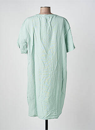 Rochie midi țesătură crep mâneci scurte verde CECIL femeie
