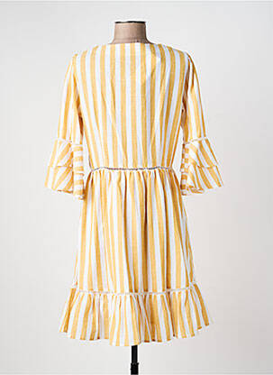 Rochie midi mâneci 3/4 mâneci 3/4 bej MOLLY BRACKEN femeie