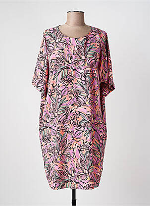 Rochie midi croială fluidă mâneci scurte roz MOLLY BRACKEN femme