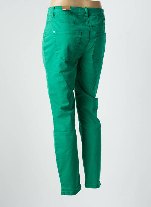 Pantalon slim țesătură poplin mărime normală verde CECIL femme