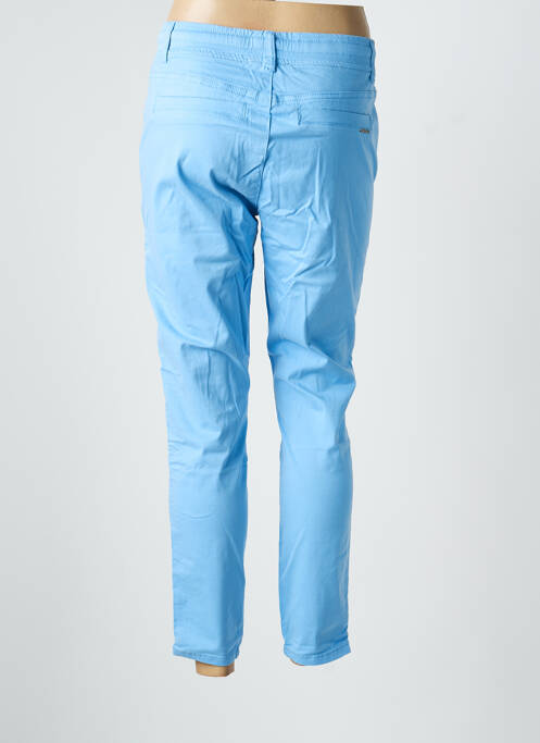 Pantalon chino țesătură poplin mărime normală albastru CREAM femme